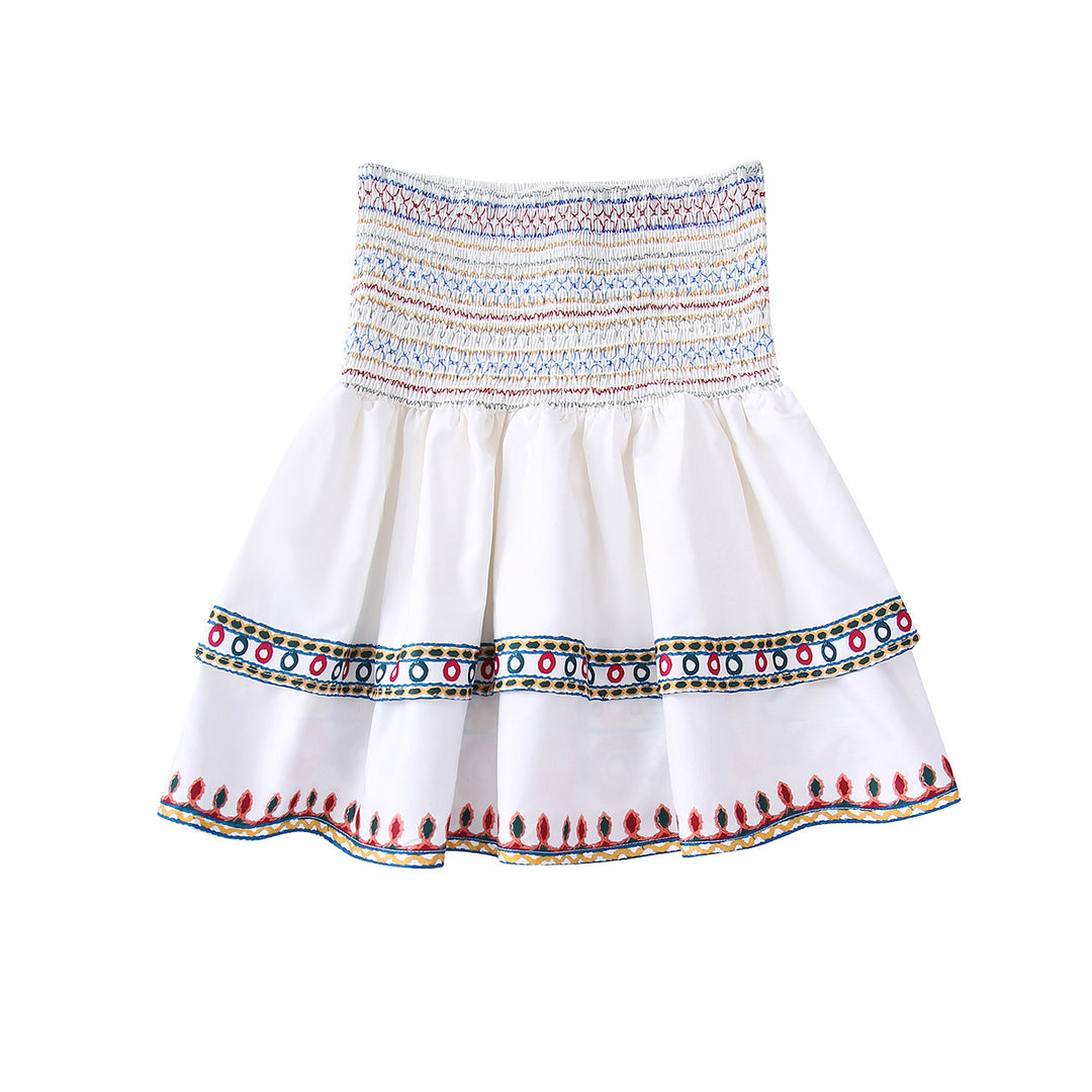 Top en Rok Set – Gedrukte Stof & Losse Pasvorm