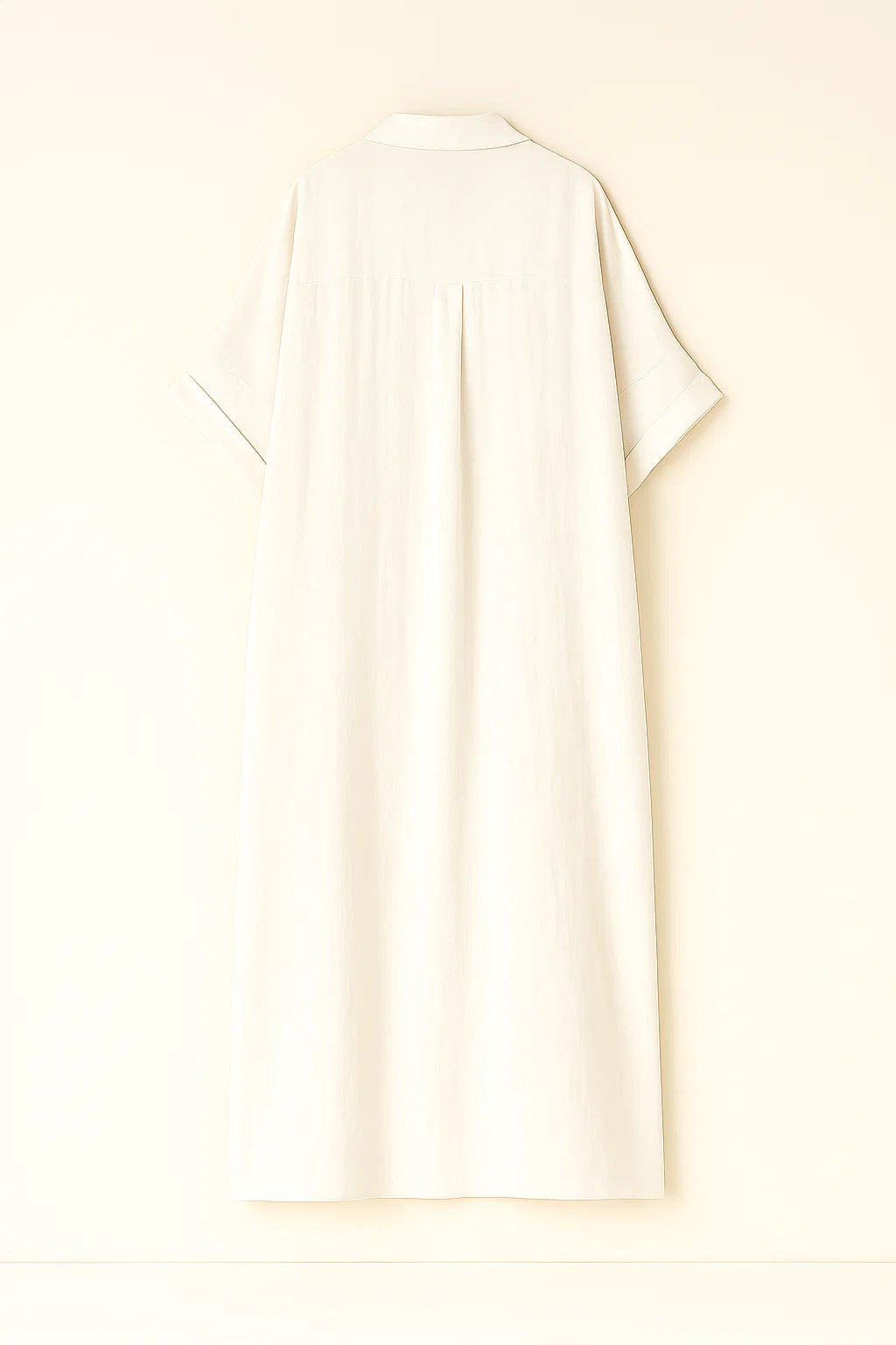 Tori - Elegante casual jurk voor dames met volle mouwen en knopen Katoenen en linnen jurk
