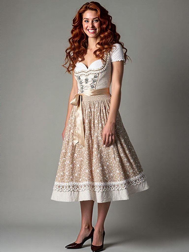 Traditionele Dirndl - Gedetailleerde Borduursels & Comfortabele Pasvorm
