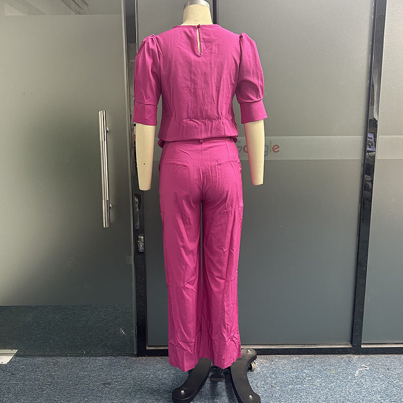 Twee-delige Set – Losse Korte Mouwen & Comfortabele Pasvorm