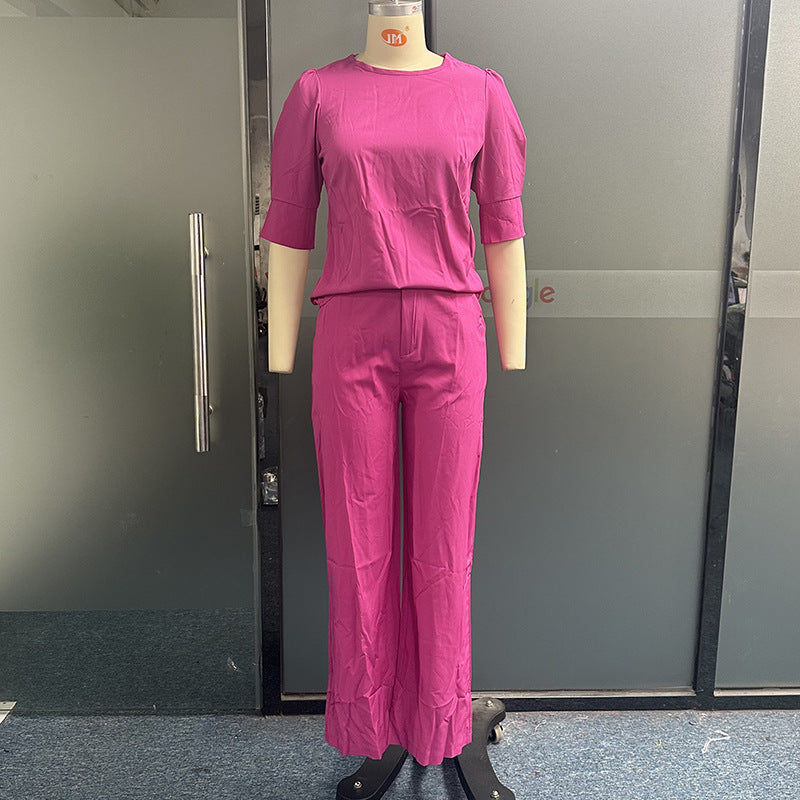 Twee-delige Set – Losse Korte Mouwen & Comfortabele Pasvorm