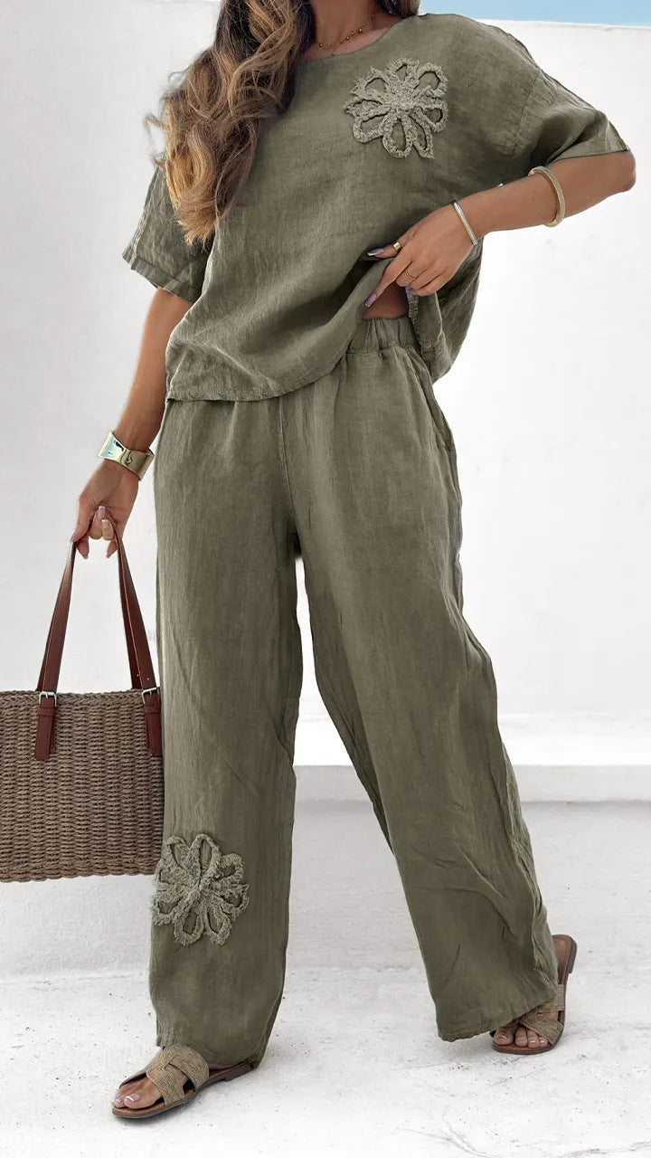 Tweedelige Set – Losse Broek & Zachte Stof