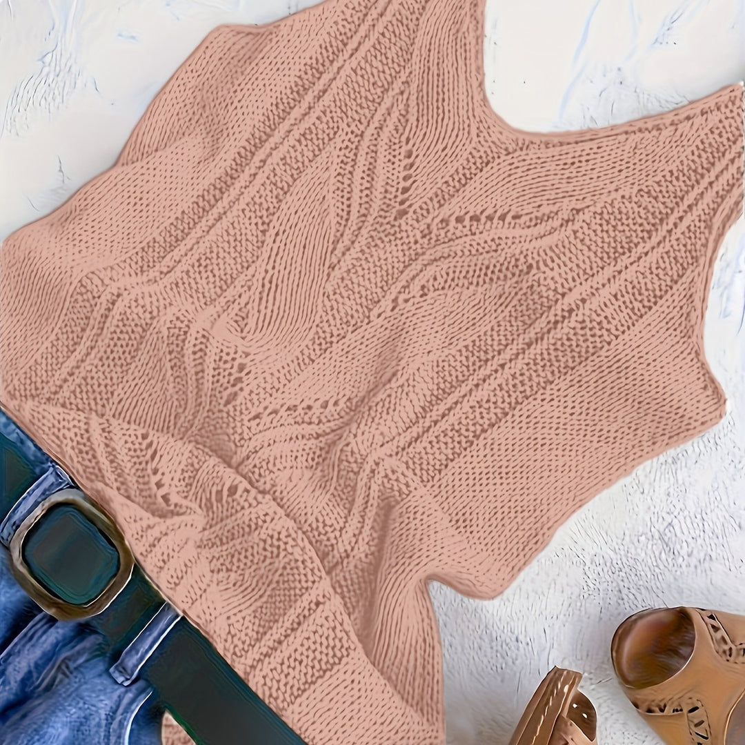 V-Hals Gebreide Tanktop – Zachte Stof & Flexibele Vorm