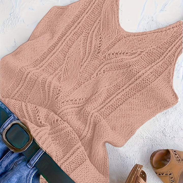 V-Hals Gebreide Tanktop – Zachte Stof & Flexibele Vorm
