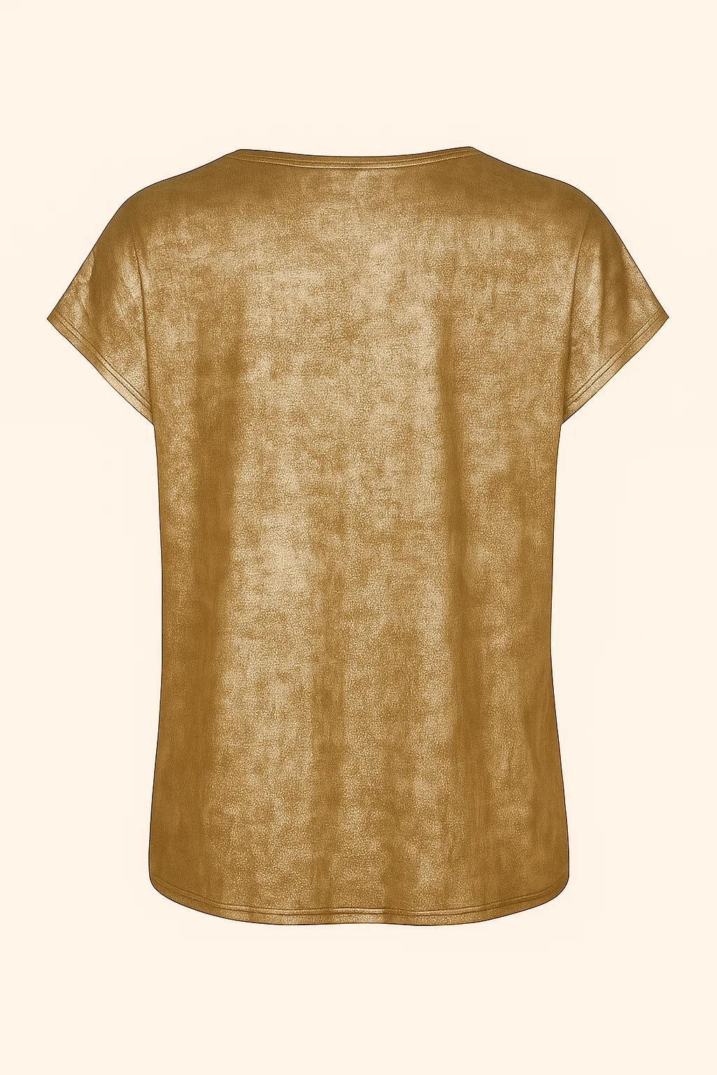 V-Hals Korte Mouwen Blouse - Foliedruk & Casual Ontwerp