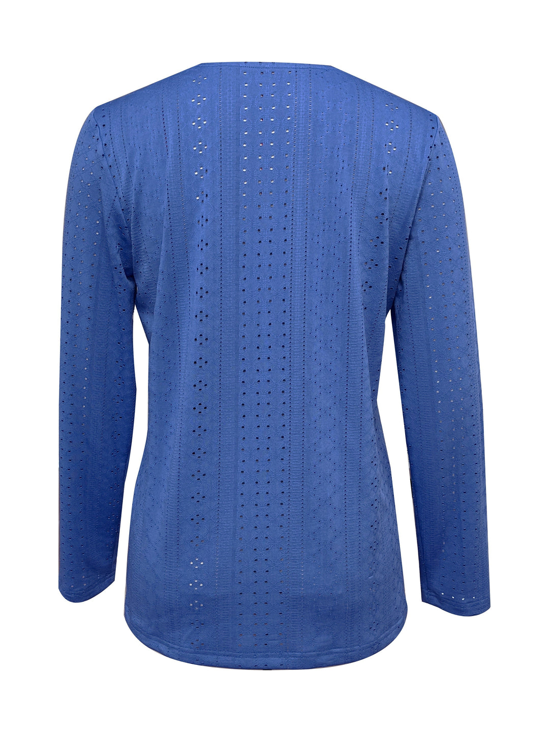 V-hals Blouse - Ooglet Detail & Semi-doorzichtig Stof