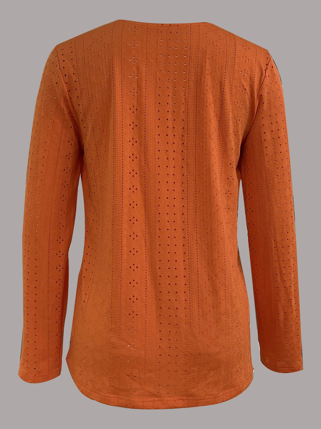 V-hals Blouse - Ooglet Detail & Semi-doorzichtig Stof
