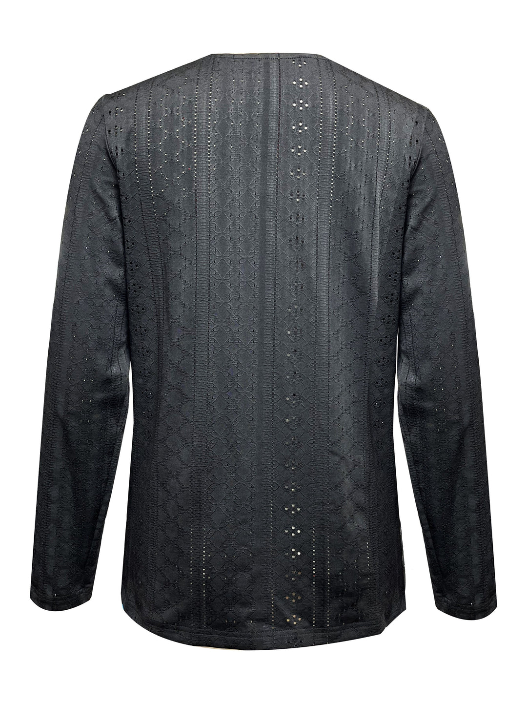 V-hals Blouse - Ooglet Detail & Semi-doorzichtig Stof