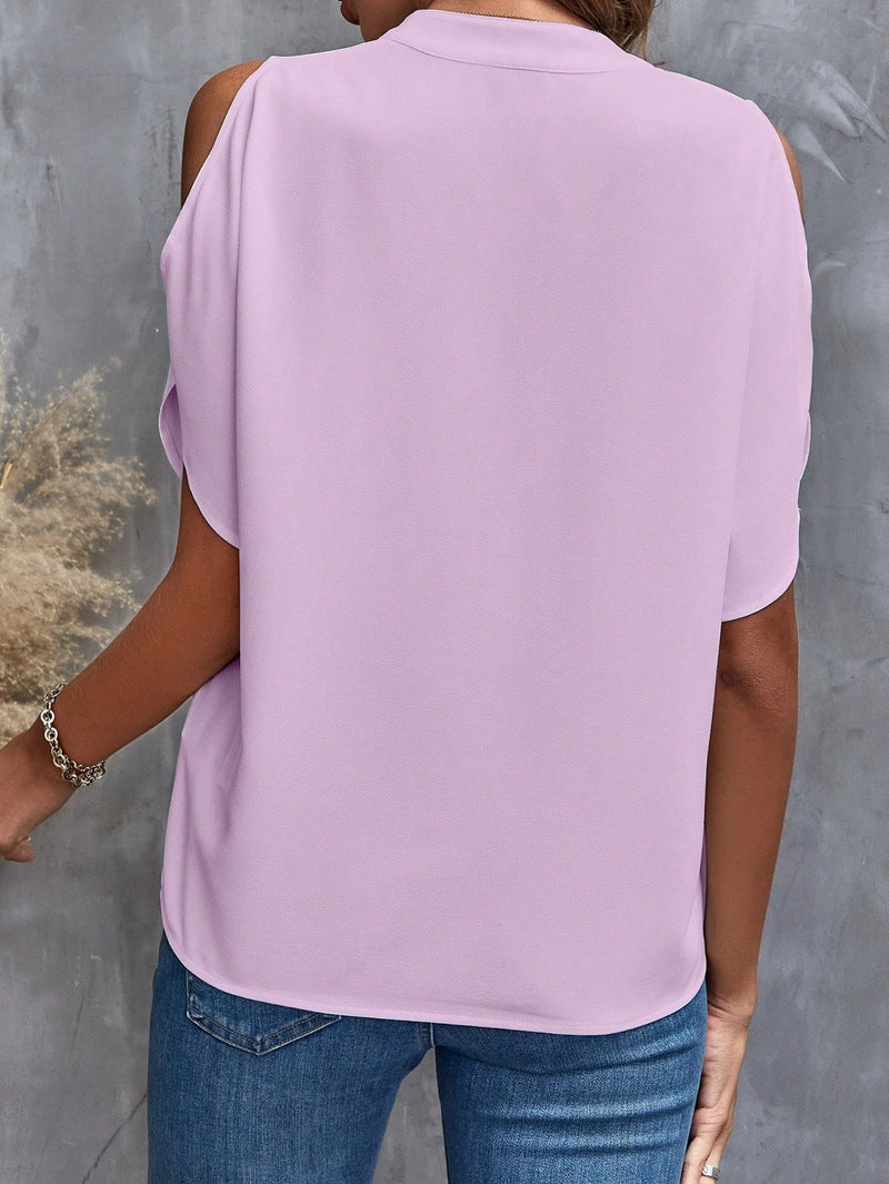 V-neck Blouse – Raglanmouwen & Ademend Comfort
