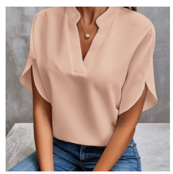 V-neck Blouse – Raglanmouwen & Ademend Comfort