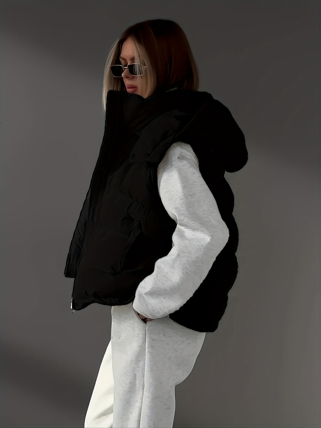 Vest Mouwloos - V Hals En Rits Voorzijde En Nette Afwerking