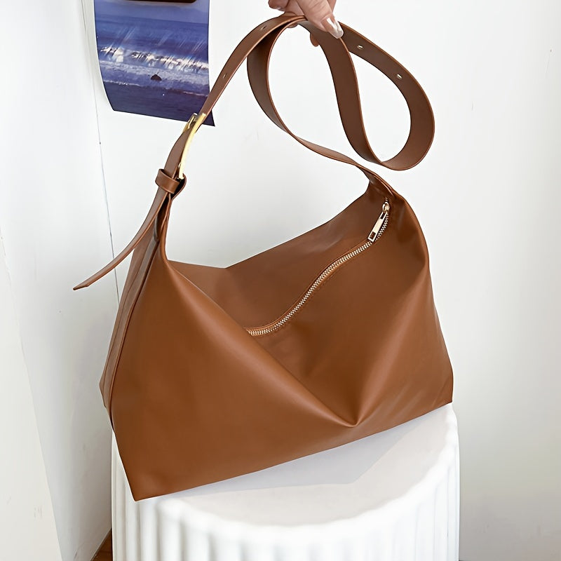 Vintage-Stijl Tote Tas - Grote Vorm & Meerdere Vakken