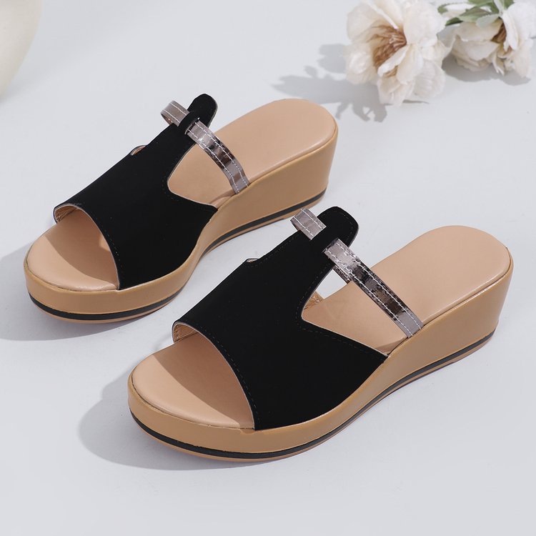 Wedge Slippers – Verhoogde Zool & Antislip Grip