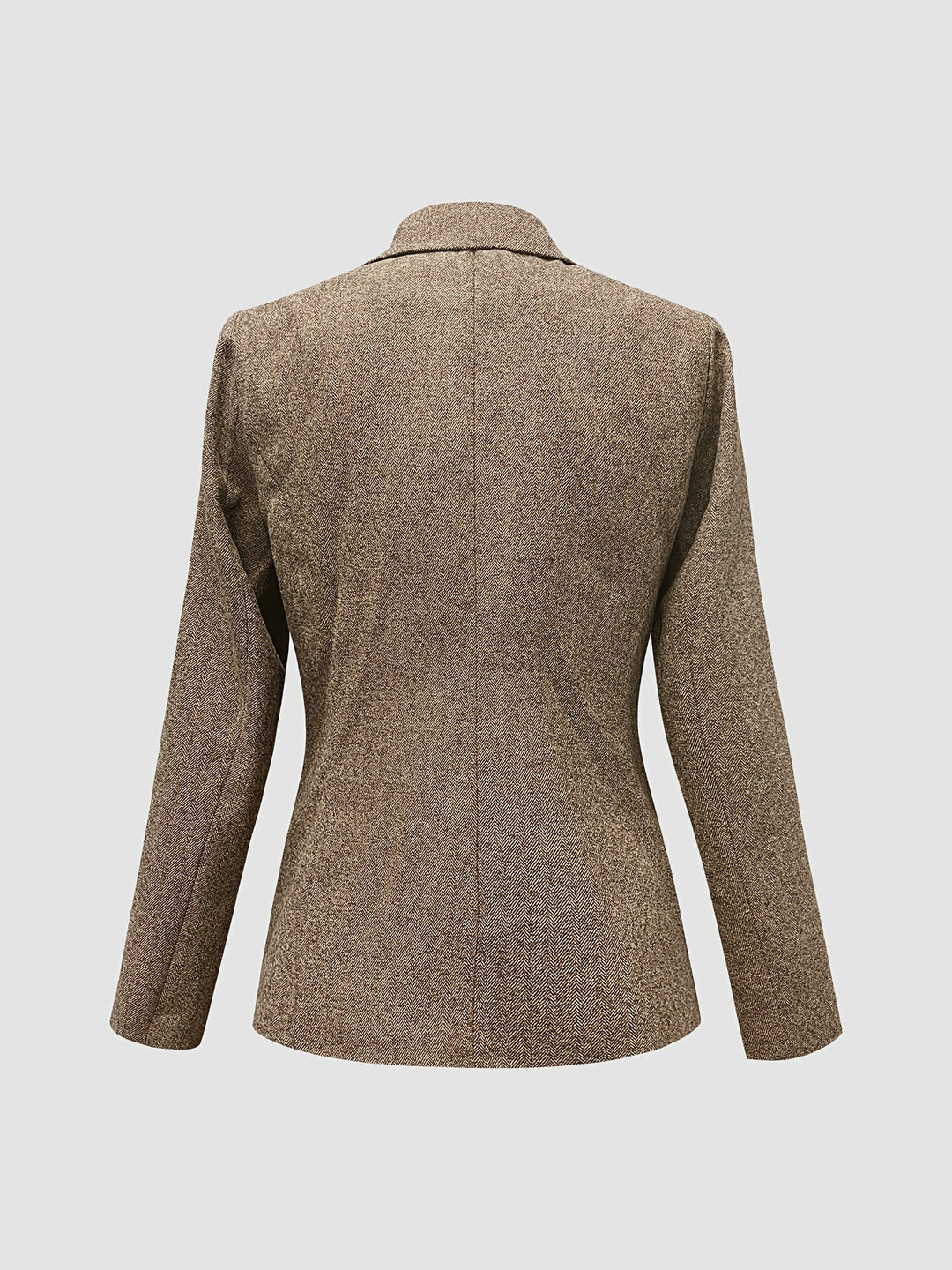 Wolmix Blazer – Gestructureerde H Vorm & Vrije Beweging