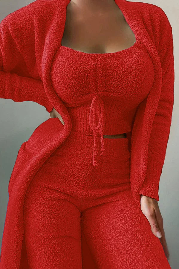 Zenaida - Cosy A La Mode 3-delige fleece pyjamabroekset