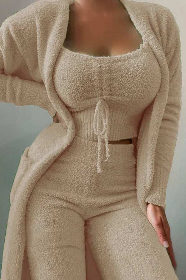 Zenaida - Cosy A La Mode 3-delige fleece pyjamabroekset