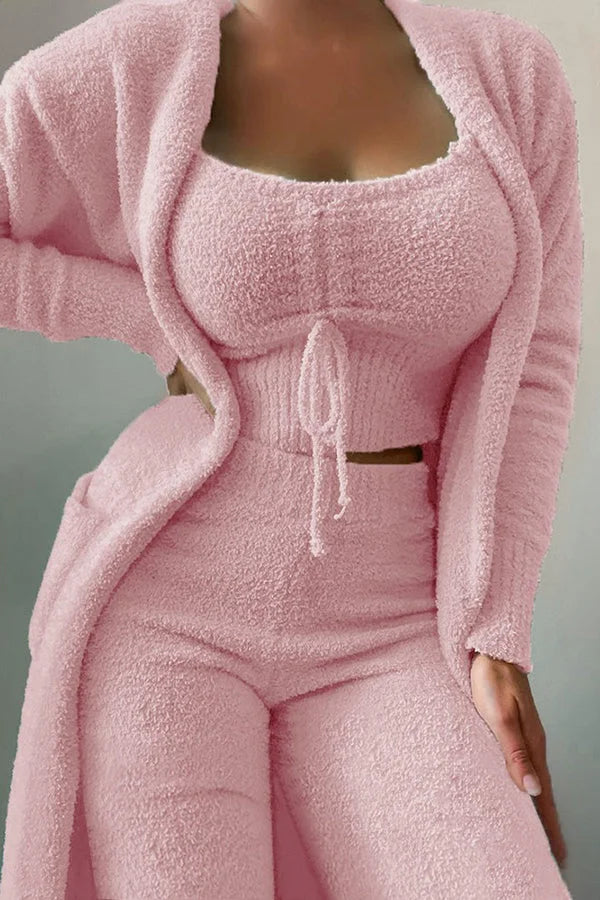 Zenaida - Cosy A La Mode 3-delige fleece pyjamabroekset