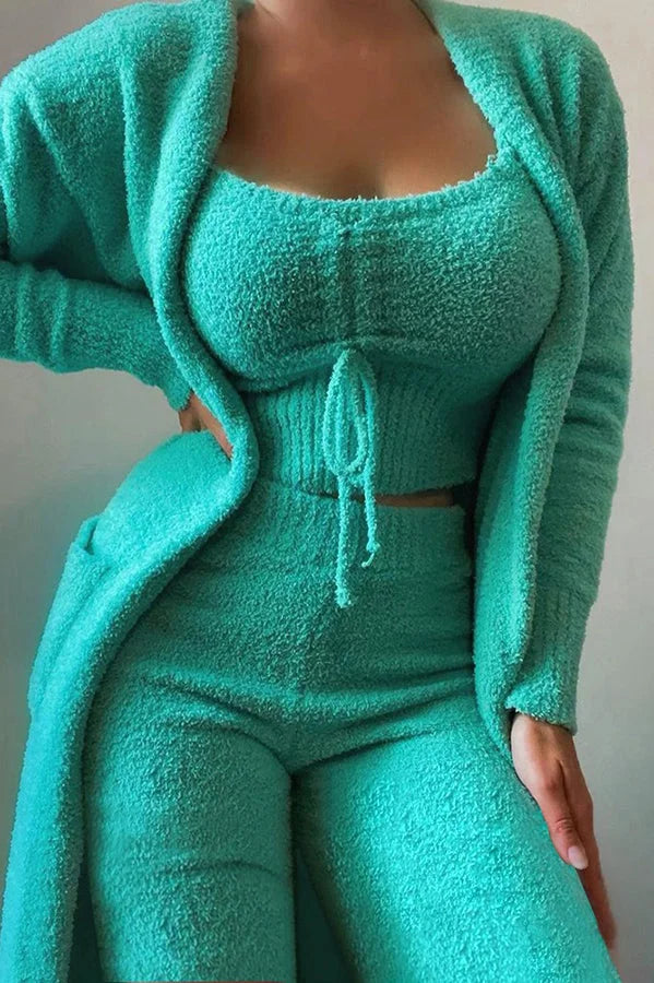 Zenaida - Cosy A La Mode 3-delige fleece pyjamabroekset