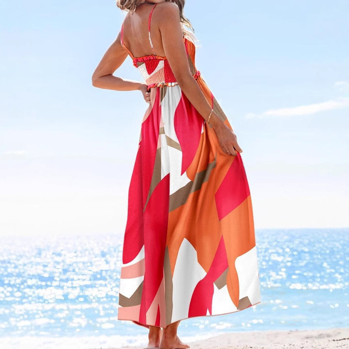 Zomer Swing Jurk - Flare Rok en Spaghetti Bandjes