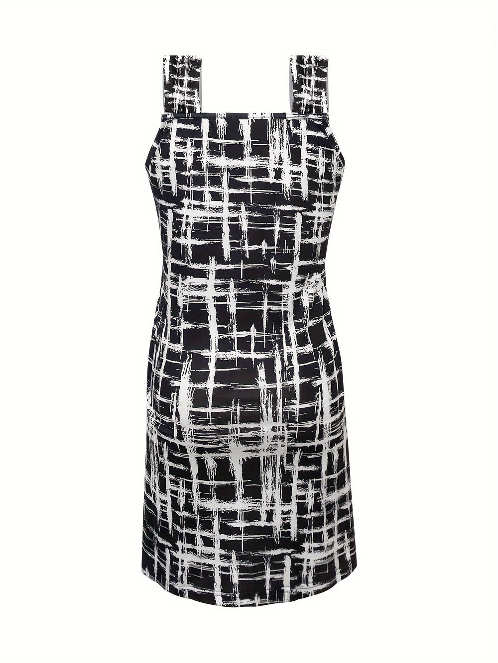 Zomerjurk - Mouwloos met Ring Detail & Geometrische Print
