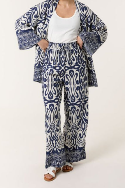 Linnenmix Broek – Wijd Model & Luchtig Weefsel